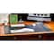 Dacasso Black Crocodile Embossed Leather Side-Rail Desk Pad/Desk Protector, 34" x 20" PR-2201 - alternate 3